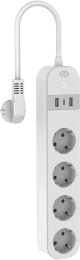 Умная розетка Digma DiPlug Strip 55 EU Wi-Fi белый [dps554s]