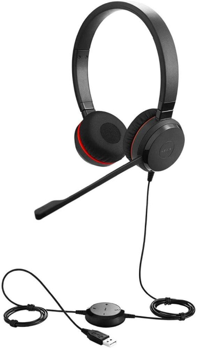 Гарнитура Jabra Evolve 30 II MS, для контактных центров, накладные, проводные, черный [5399-823-309]