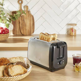 Тостер Tefal Express Metal TT5S1DE0, серебристый/черный [7211419524]