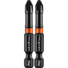 Набор бит IMPACT PH2, 50 мм, 2 шт vertextools IP-PH2-50-2