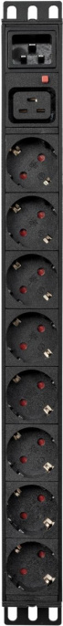 Блок распределения питания Powercom PDU-16A-type 2 PDU-16AV10-8S-C9-C2