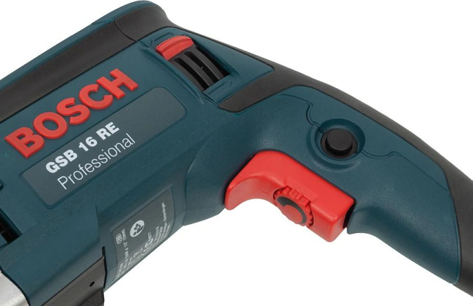 Дрель ударная Bosch GSB 16 RE Professional 750Вт патрон:быстрозажимной реверс кейс в комплекте 060114E500