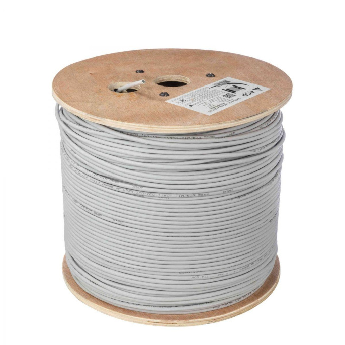 Кабель ACD-LBU5E-5HA |ACD-LBU5E-5HA| Cat5e UTP 24AWG 4Pair Solid type 0.50мм CCA 30% , LSZH,500м |ACD-LBU5E-5HA| бухта, Серый 741975