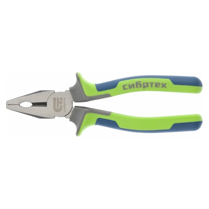 Комбинированные плоскогубцы 200 мм, фосфатирование, трехкомпонентные рукоятки СИБРТЕХ 17055