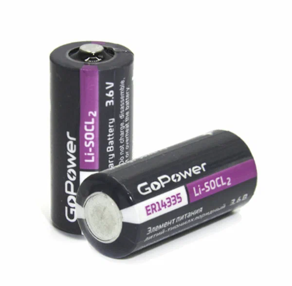 Батарея GoPower 2/3 АА ER14335 , 3.6V 00-00015331