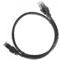 Патч-корд RJ45 UTP 5e ITK PC09-C5EU-1M PVC черный 1 метр