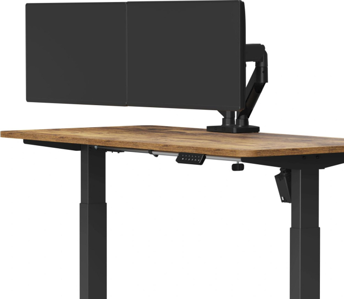 Кронштейн для мониторов Cactus CS-VM-MD-72-BK, до 32", до 9кг, настольный, поворот и наклон, черный  / белый