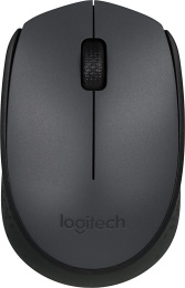 Мышь беспроводная Logitech M170, радио, оптическая, USB, 1000dpi, серый и черный [910-004646]