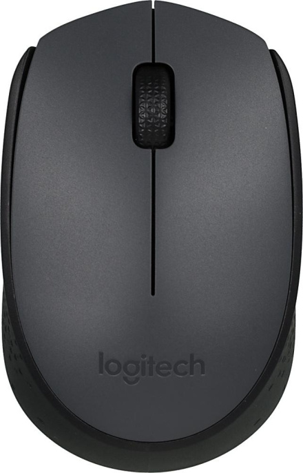 Мышь беспроводная Logitech M170, радио, оптическая, USB, 1000dpi, серый и черный [910-004646]