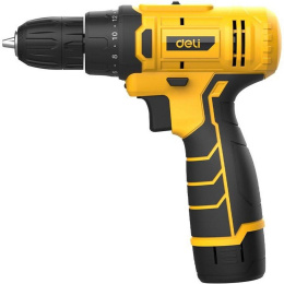 Дрель-шуруповерт аккумуляторная Deli DL-DZ12-6A2 1 АКБ*2Ач+ЗУ, 12В, 30Нм, набор оснастки 24 предмета, кейс