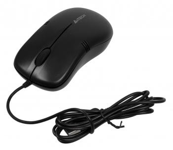 Мышь проводная A4TECH OP-560NU, оптическая, USB, 1200dpi, черный