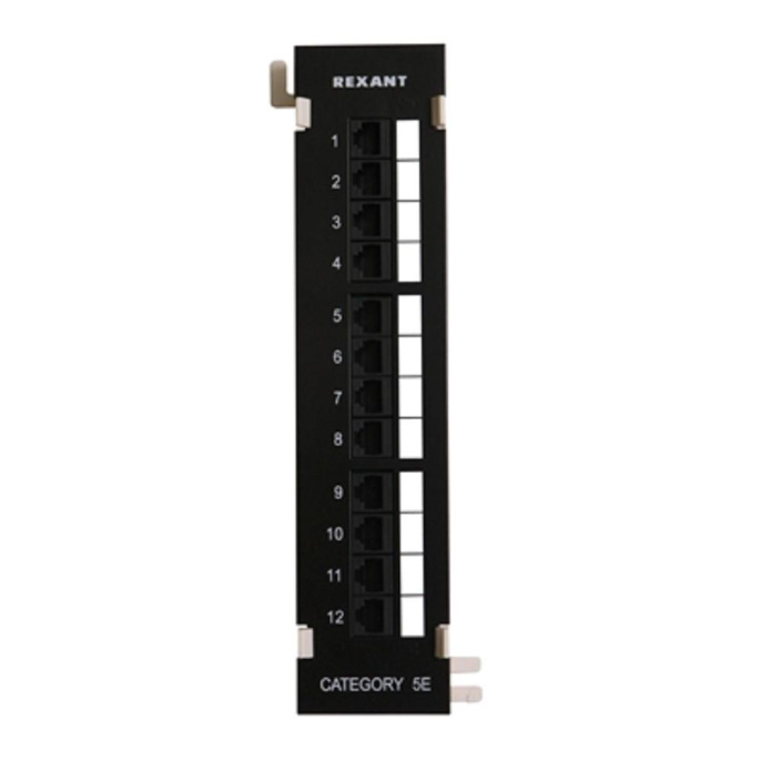 Rexant 04-0020 Панель коммутационная настенная, 12 портов, UTP, RJ-45, CAT 5e