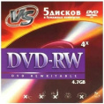 VS DVD-RW 4,7 GB 4x конверт/5 620786