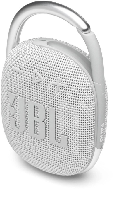 Колонка портативная JBL Clip 4, 5Вт, белый [jblclip4wht]