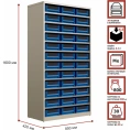 Кассетница Система хранения с пластиковыми ящиками HONEYCOMB Ironbox Max 400 4209 M-КСV402