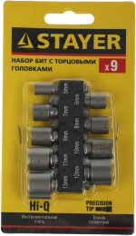 Набор бит Stayer 26089-H9, 9шт
