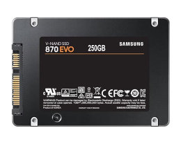 Твердотельный накопитель SSD 2.5" 250Gb Samsung SATA III 870 EVO R560/W530MB/s MZ-77E250B/KR analog MZ-76E250BW, MZ-77E250BW 1year