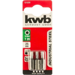 Бита TORX20 25 мм INDUSTRY 3 шт. KWB 121220