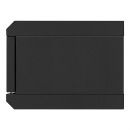 Шкаф телекоммуникационный 10" настенный 4U ExeGate EC-WM-4U.310.G.BLACK (10”, 4U, 330x310x230mm (ШхГхВ), передняя дверь закаленное стекло, пыле- и влагозащита IP23, черный RAL 9004) EX300248RUS