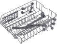 Посудомоечная машина встраив. Meferi Light MDW4562 2100Вт узкая