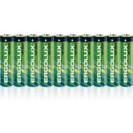 Ergolux R 03 SR10 R03 SR10, мизинчиковая батарейка ААА 1.5В 10 шт. в уп-ке