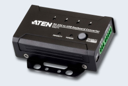ATEN VK211-AT Блок расширения/конвертер интерфейса RS-232-USB, для контроллеров аппаратных средств серии VK, двунаправленный вход RS-232 3-контактн.клемма ;4 вх. порта замыкаемых контактов 5-контактн.клемма