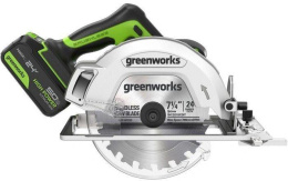 Циркулярная пила дисковая Greenworks GD24CS ручная D диска.:185мм 1500907CUG