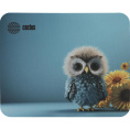 Коврик для мыши Cactus Owl blue ткань, 220х180х2мм [cs-mpc-p07xs]