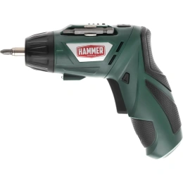 Аккумуляторная отвертка Hammer Flex с набором бит, 3.6 В 1.3 Ач, 4 Нм, Li-Ion ACD3.6A