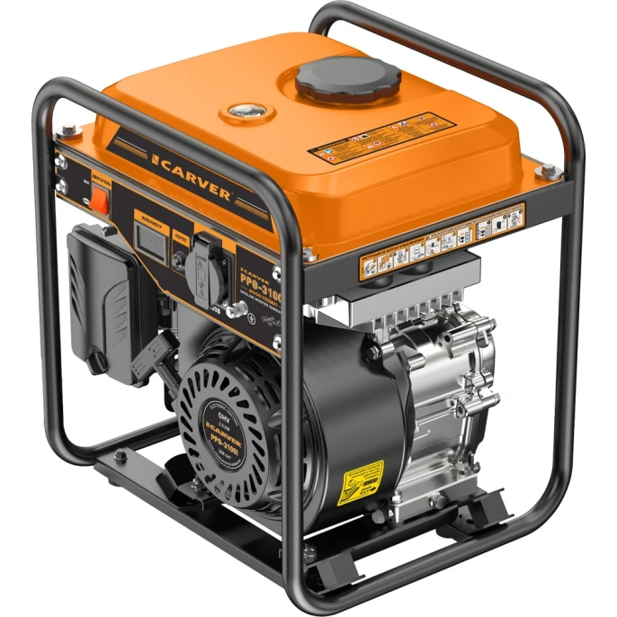 Генератор CARVER PPG -3100I инверторный (2.2/2.5 кВт, 220В, 16А, дисплей) 01.020.00052