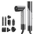 Стайлер Trouver Master 10 MyltiStyler Lunar Silver AMMA10 максимальная скорость потока воздуха: 55 м/с, номинальная мощность: 1600 Вт, двигатель: 110 000 об/мин, интеллектуальное распознавание насадок, укладка с помощью эффекта Коанда, автоматическая п