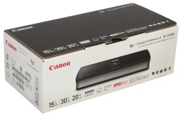 Сканер Canon P-215II 9705B003 протяжный портативный, CIS датчик, 600x600 dpi, 24 бит, формат A4, двустороннее сканирование, автоматическая подача, 15 стр/мин ч/б , 10 стр/мин цвет , питание от USB, 285x174x257 мм, 1 кг