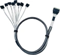 Кабель Amphenol RSL74-8447 Slimline SASx8 SFF8654 -to- 8 SATA , 80CM