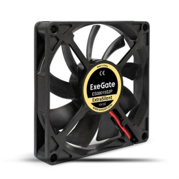 Вентилятор 12В DC ExeGate ExtraSilent ES08015S2P 80x80x15 мм, Sleeve bearing подшипник скольжения , 2pin, 1600RPM, 16dBA EX295233RUS