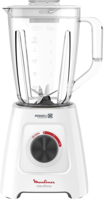 Блендер MOULINEX Blendforce LM42Q110, стационарный, белый