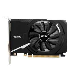 Видеокарта/ VGA MSI NVIDIA GeForce GT 1030 AERO ITX 4GD4 OC 4GB, DDR4/64-bit, PCIe 3.0, 1xHDMI 2.0, 1xDVI-D, 2-slot