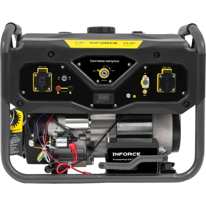 Бензиновый генератор Inforce (3 кВт; эл.стартер; медная обмотка; с АКБ) GL 3000E