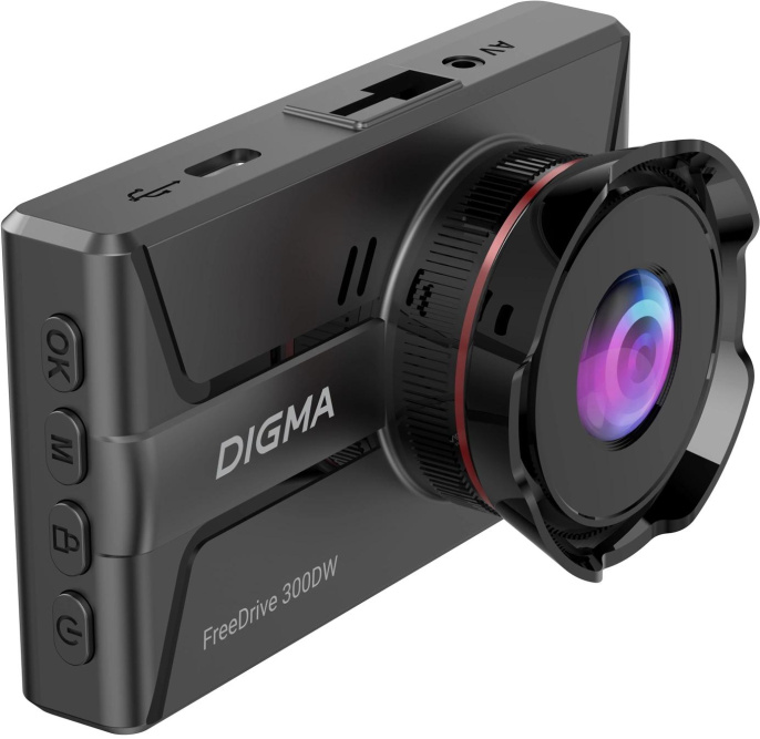Видеорегистратор Digma FreeDrive 300DW, черный