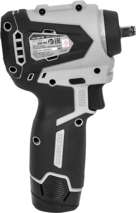 Гайковерт Интерскол ГАУ-250/12ВЭ аккум. патрон:квад.3/8" кейс в комплекте 804.2.2.70