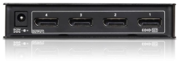 Разветвитель, электрон. ATEN VS194-AT-G, DisplayPort, 1 4 устройства, 15 метр., F, без шнуров, Б.П. 220 5.3V, до 4096x2160/3840x2160 60Hz;HDCP 1.3; DisplayPort 1.2a; ATEN/VANCRYST VS19