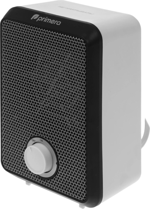 Тепловентилятор PRIMERA FHP-601-FWT,  600Вт,  1 режим, белый,  серый