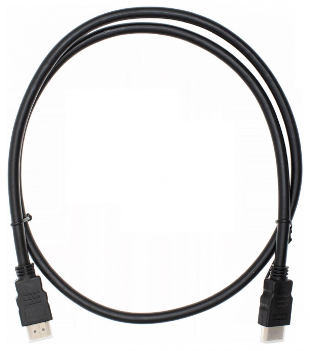 Кабель аудио-видео Cactus CS-HDMI.1.4-1,  HDMI (m) -  HDMI (m),  ver 1.4,  1м, GOLD,  черный