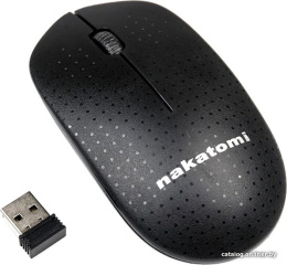 Мышь MRON-02U BLACK Nakatomi Navigator RF 2.4G Optical - 6 кнопок ролик прокрутки, USB, черная