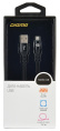 Кабель Digma micro USB m - USB m , 1.2м, в оплетке, 2A, черный [microusb-1.2m-braided-blk]