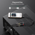 Кабель UGREEN AV109 10547 3.5mm Male to 2RCA Female Cable . Длина: 25 см. Цвет: серый (10547_)