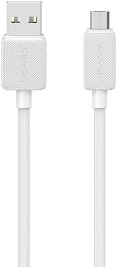 Кабель Usams US-SJ690 micro Striped Data Cable-KY Series 1m Белый (SJ690USB02)