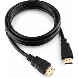 Кабель Cablexpert HDMI 19M/19M, v2.0, медь, позол.контакты, экран, 1.8м, черный, пакет, CC-HDMI4-6