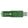 USB-флеш накопитель ExeGate Jet 8GB зеленый USB2.0, 480Mbps, пластик/металл EX302036RUS