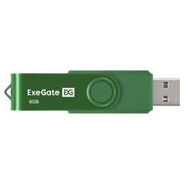 USB-флеш накопитель ExeGate Jet 8GB зеленый USB2.0, 480Mbps, пластик/металл EX302036RUS
