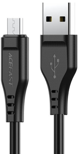 Кабель ACEFAST C3-09 USB-A to Micro-USB TPE charging data cable - Black AF-C3-09-BK